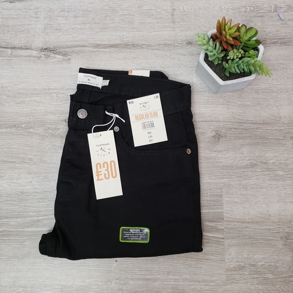 Topman Other - TOPMAN black regular slim jeans 30 x 30